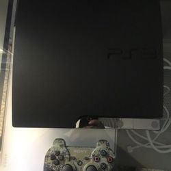 PS3 with games and camo controller And Games 