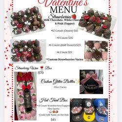 Valentine’s Day Menu 