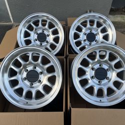 17” INCH RACELINE ROGUE MACHINED CLEAR COAT POLISHED OFF ROAD WHEELS/RIMS 6 LUG CHEVY GMC TOYOTA TACOMA 