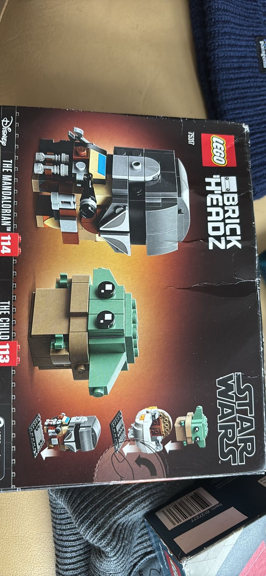 lego brickheadz star wars the mandalorian & the child 75317 building kit