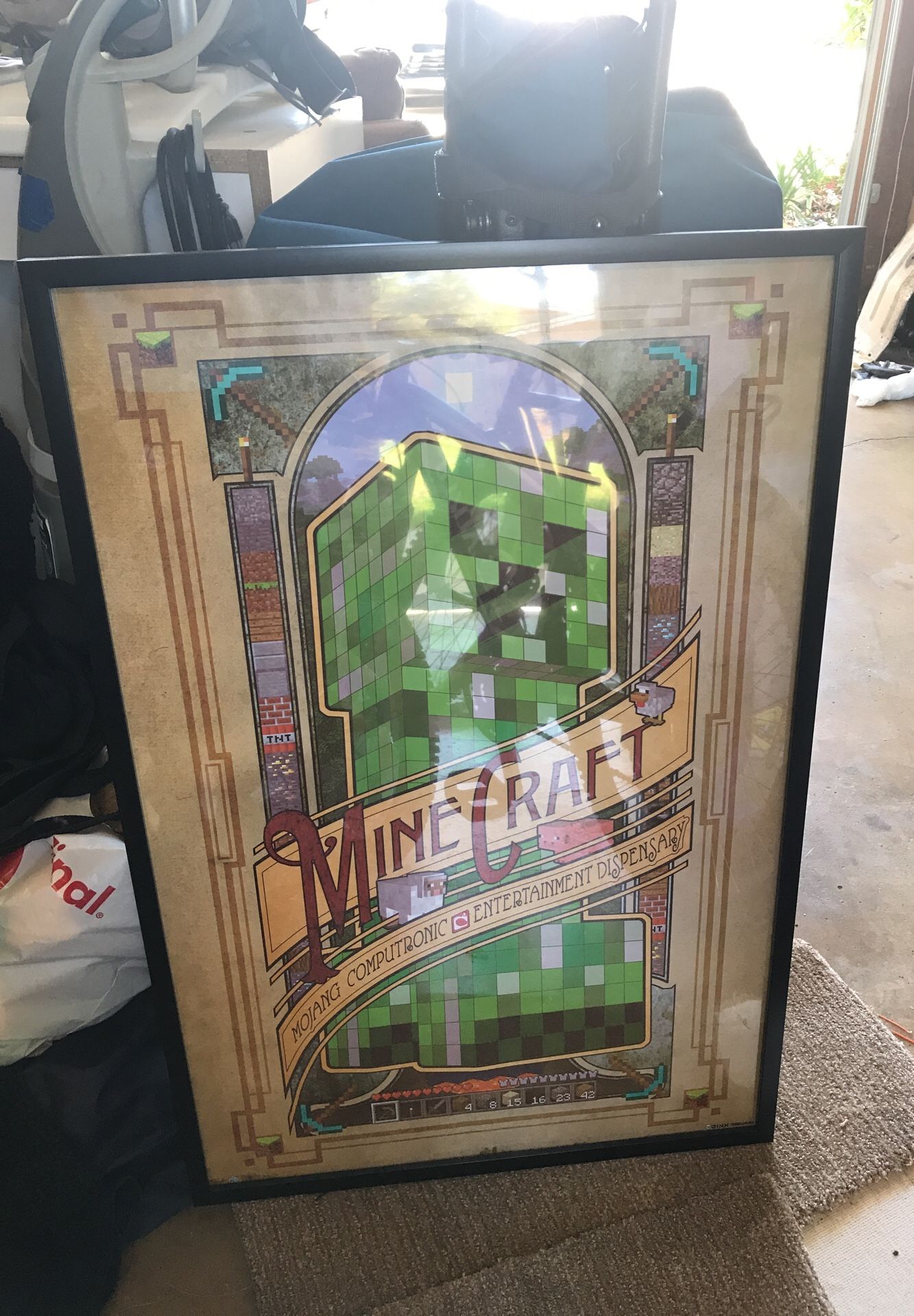 23x35 Minecraft poster frame