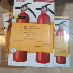 Kidde
Home 1-A:10-B:C Class ABC 2.5 lb. Fire Extinguisher 2-Pack (contact info removed)2