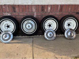 1972 and 1976 Chevy Impala, original rims and tires and caps