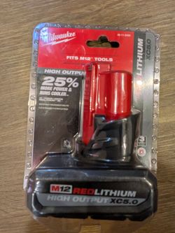 Milwaukee M12 RedLithium High Output XC5.0 Battery
