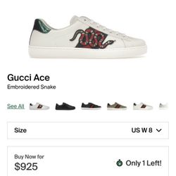 Authentic Gucci Ace - Snakes