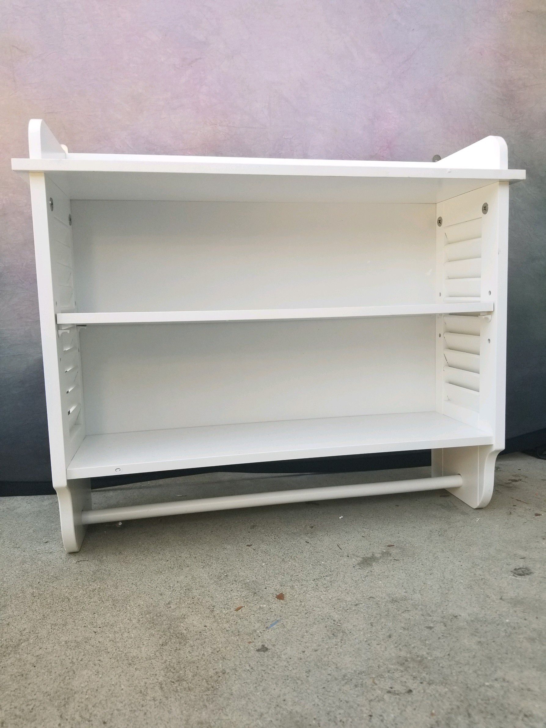 New bathroom wall shelve cabinet with towel bar , brand new