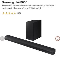 Samsung Soundbar with Subwoofer B650