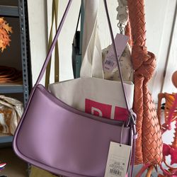 Purple handbag
