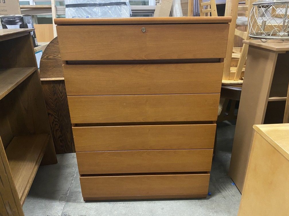 Korean Made 6 Drawer Minimalist Dresser