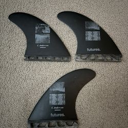 Future Surfboard Fins Medium Craig Anderson BLACKSTIX