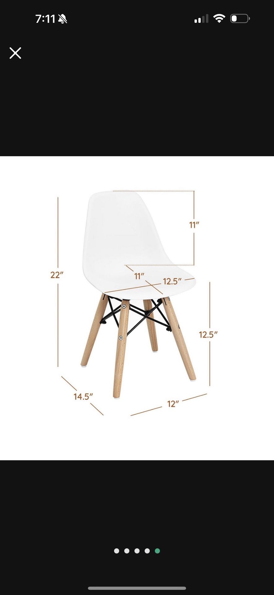 Kids Modern Eames Style Chair