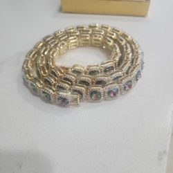 18K Real Gold Plated Tennis Chain