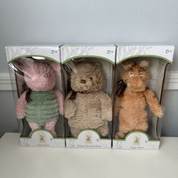 Classic Pooh Collection Plush Set -NIB -Winnie the Pooh, Piglet, & Tigger 