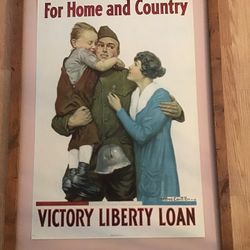Vintage Alfred Orr Original Liberty Poster 1918  Reduced 