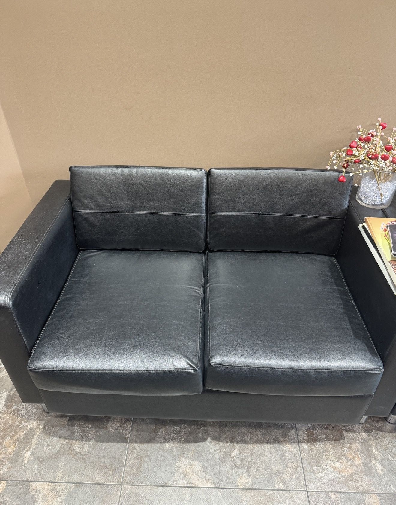 Leather Sofa $85