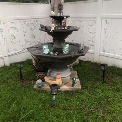 3 Tier Water Fountain With Two  Pumps