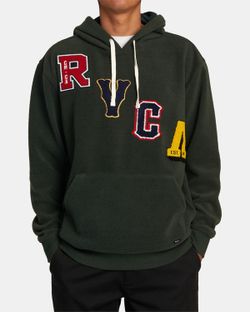 RVCA Men’s Letterman Green Hoodie