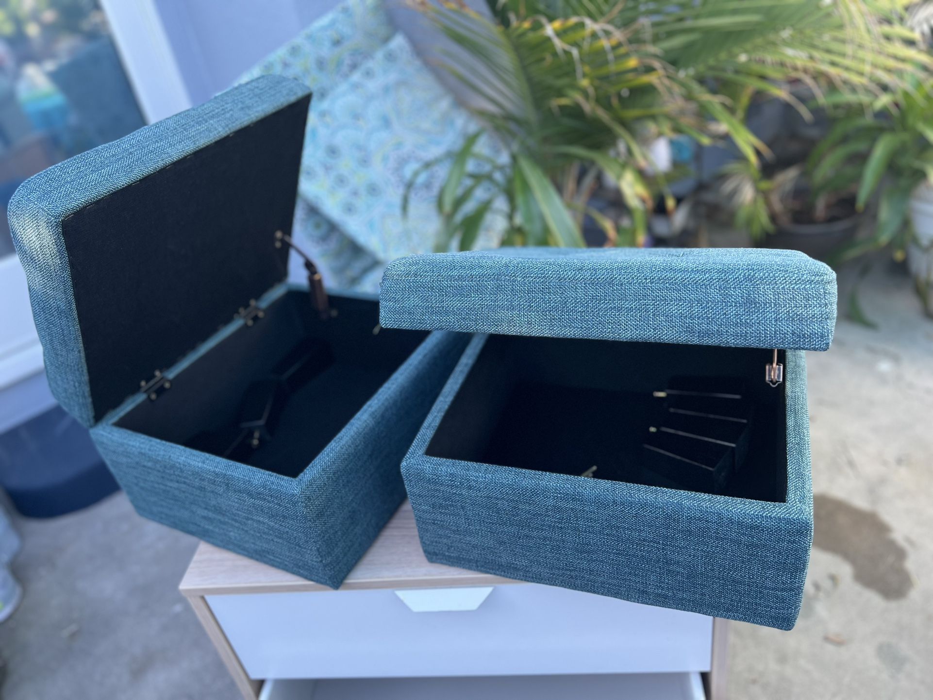 Two Ottomans For Sale
