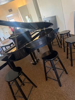Black Lacquer Baby Grand Piano