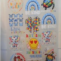 Autism Awareness DTF Images 