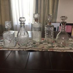 Vintage liquor bottles