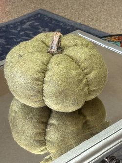 Holiday Fabric Pumpkin 8”