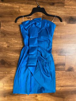 Brand New Woman’s Teeze Me brand blue strapless tube dress  up for sale