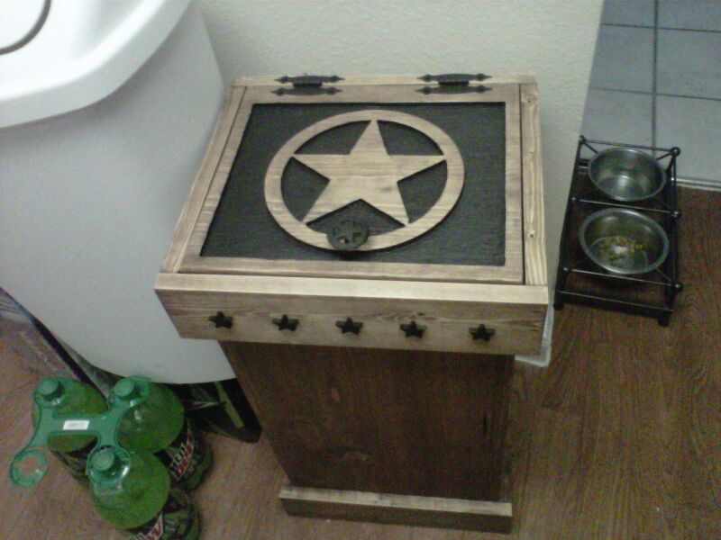 Custom made trashcan
