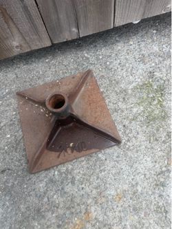 Vintage Olympia 10X10 Metal Base Plate