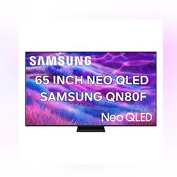65 Inch Neo Qled QN80F Samsung Smart TV 4K UHD with 144 Hz refresh rate. New in the box 2025 Model. 