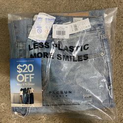 PacSun Jeans Size 32x32 Baggy Brand New In Bag Sealed 