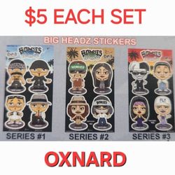DGA COLLECTIBLES BIGHEADZ STICKERS 