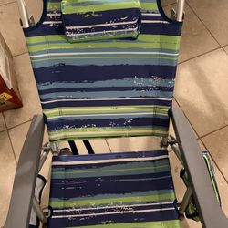 2 Pack Folding Backpack Beach Chair w/ Table