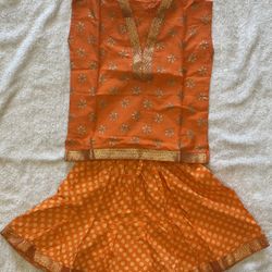 Traditional Indian Skirt and Top for Girls