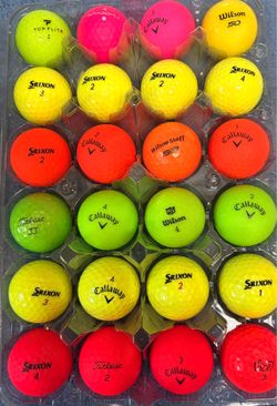 24 Colored High Visibility Golf Balls As Pictured ⛳️ ———