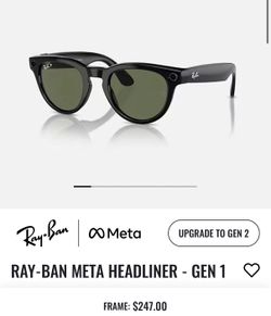 Ray Ban Meta Headliner Gen 1 Sunglasses