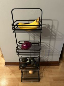 Sturdy 4-Tier Multi-Purpose Mesh Shelving Unit
