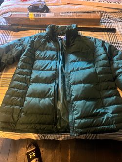 Lands' End Teal Puffer Jacket new