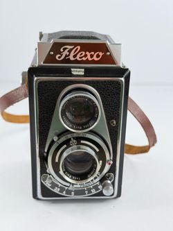 Vintage Flexo TLR 120 Film Camera Ennar 75mm f/3.5 Made in Germany Tested