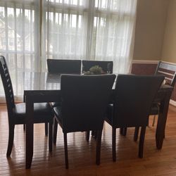 Dining Table (6) Chair 