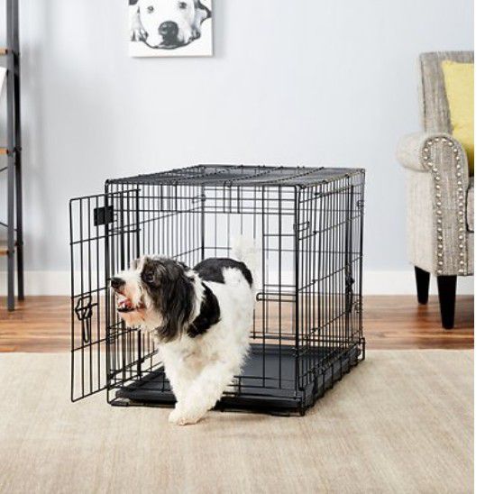 Fold & Carry Double Door Collapsible Wire Dog Crate, 30 inch e Fold & Carry Double Door Collapsible Wire Dog Crate, 30 inch