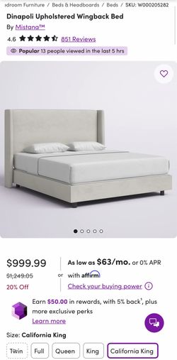 California King Light Gray Velvet Bed + Box Spring