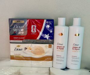 Dove bar soap +shampoo