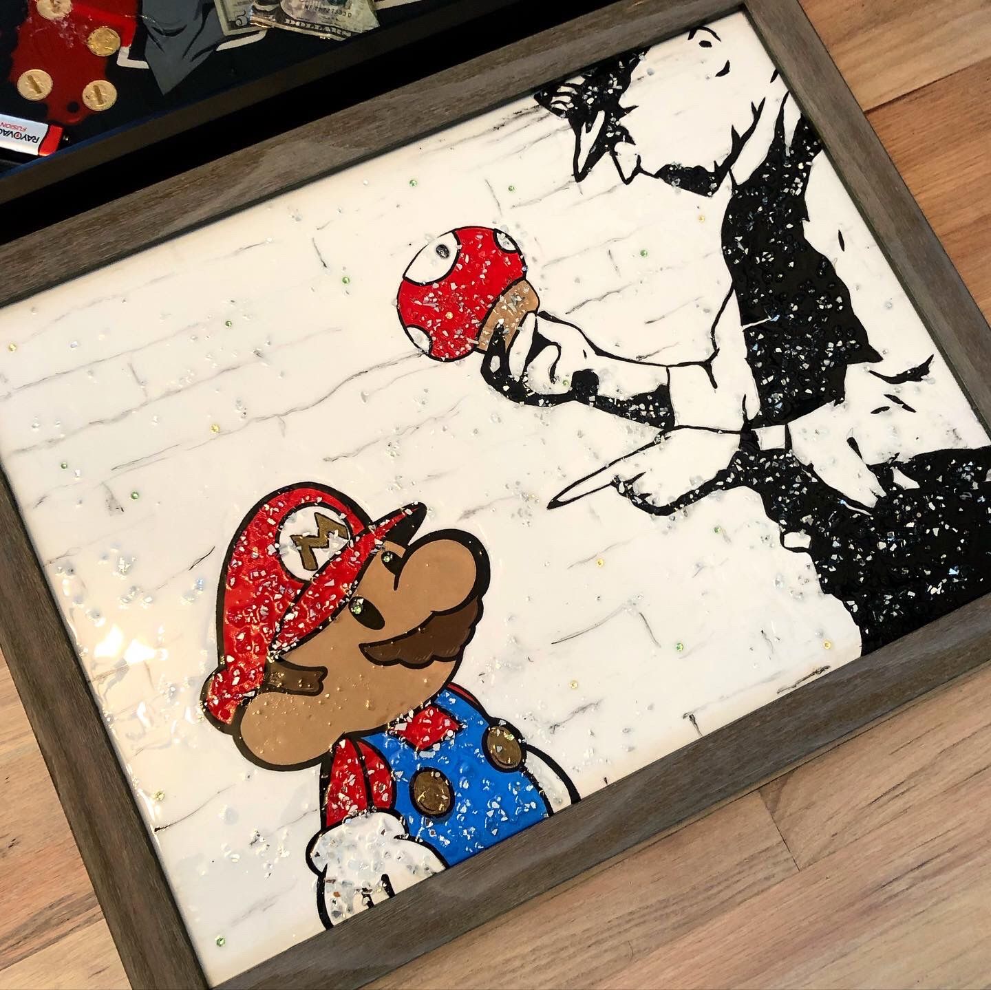 Canvas Painting Mario Busted