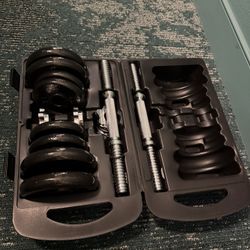 Dumbbell Set - portable - Set In A Case