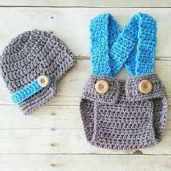 Crochet Newborn Photography Outfit