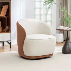 set of 2 Velvet Upholstered Swivel Barrel Chair – 29" Modern Accent Chair with 360° Rotation