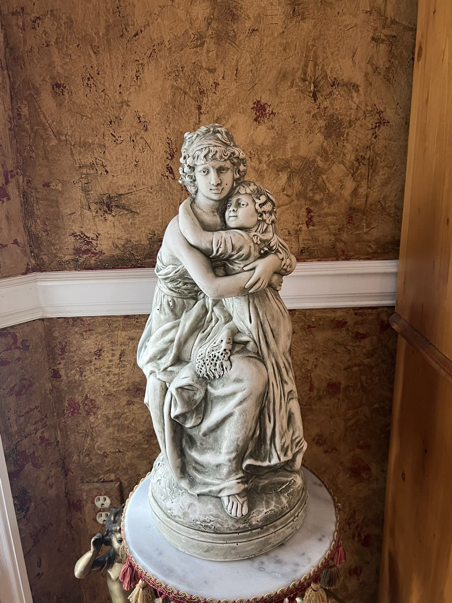 Mother And Child Statue- Very Heavy