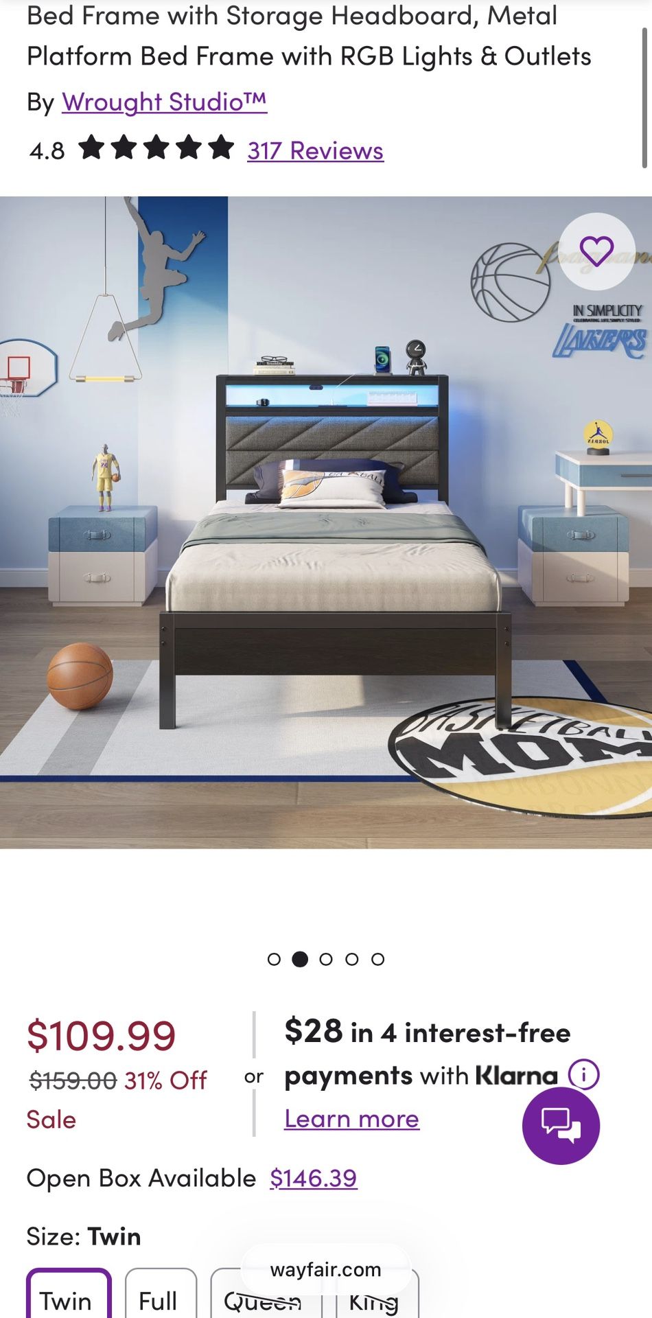 Kids Twin Size Bed