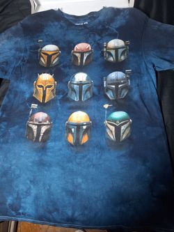 Star Wars Mandalorian Helmets Tie-Dye T-Shirt